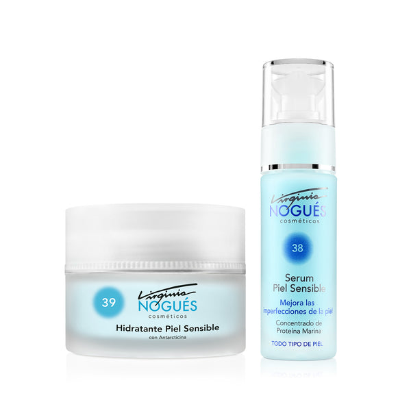 Serum y Crema Facial Hidratante Piel Sensible